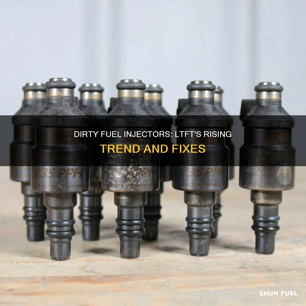 will dirty fuel injectors cause ltft to trend up