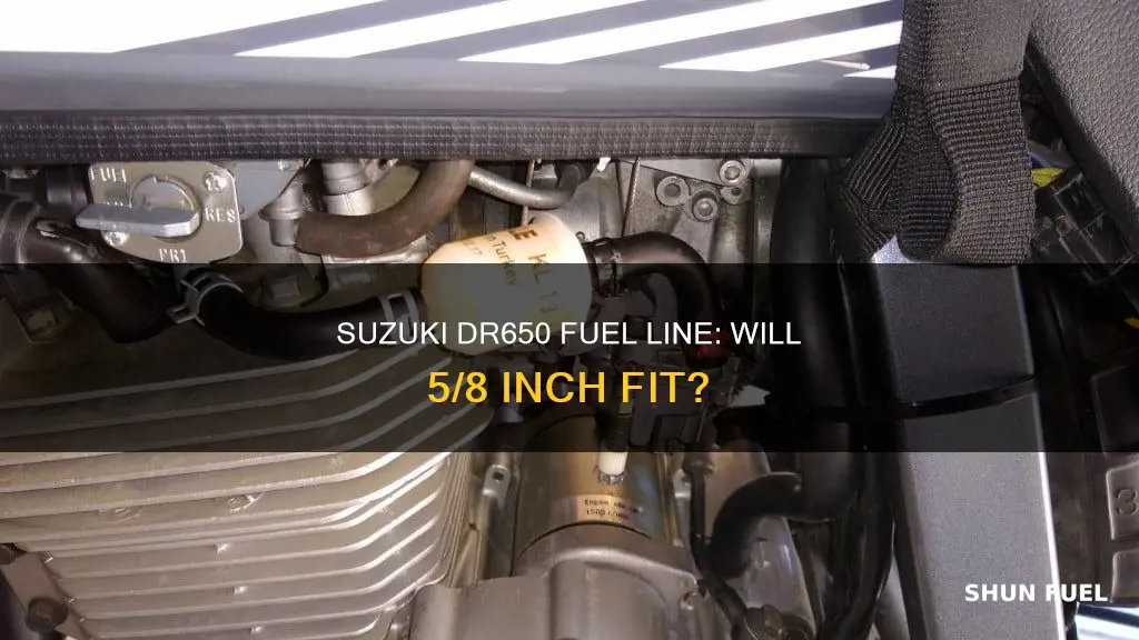 will dr650 suzuki fit 5 8 fuel line