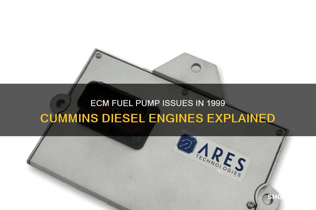will ecm make 1999 cummins not pump fuel