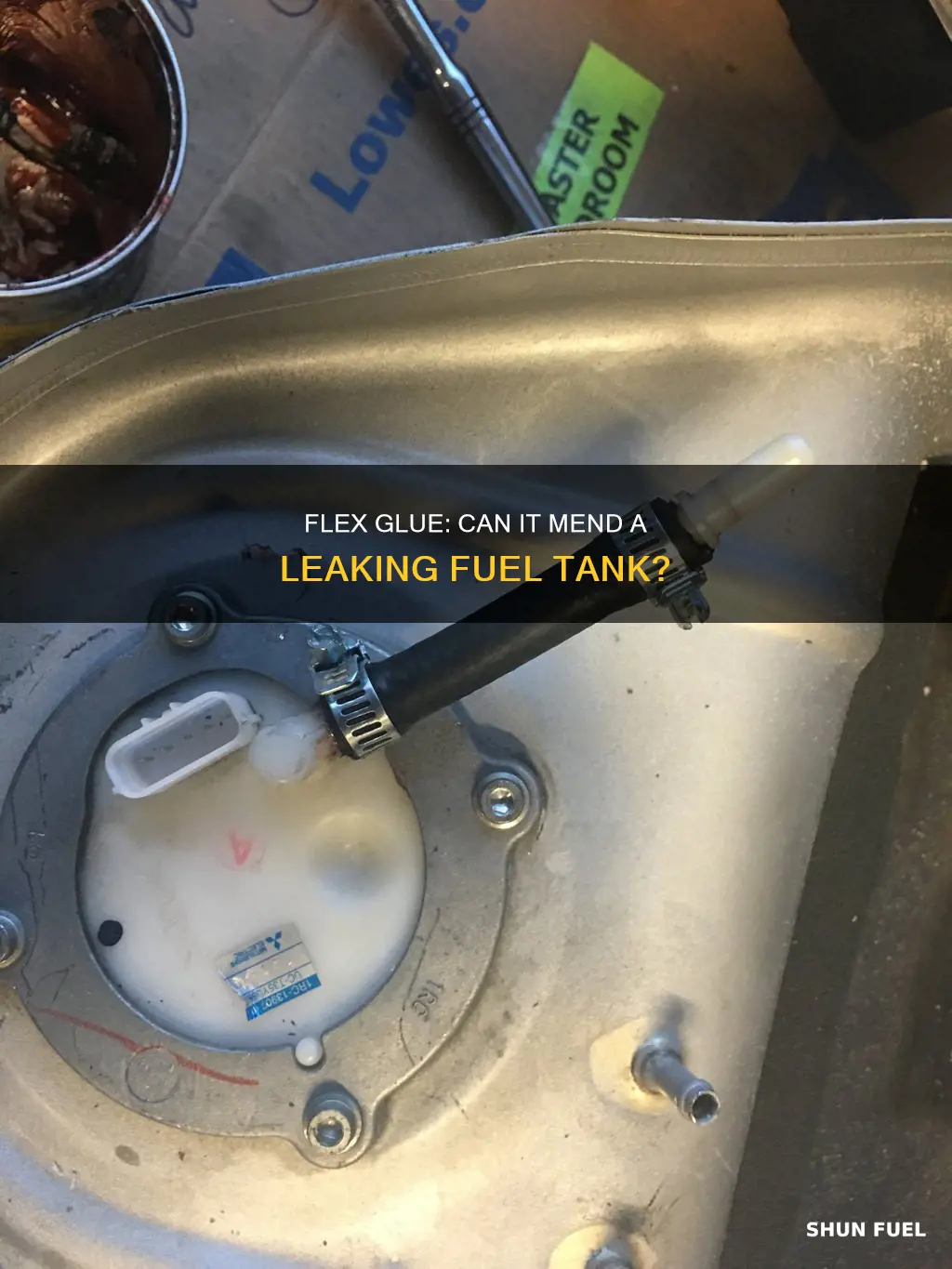 will flex glue fix leaking plastic fuel tank