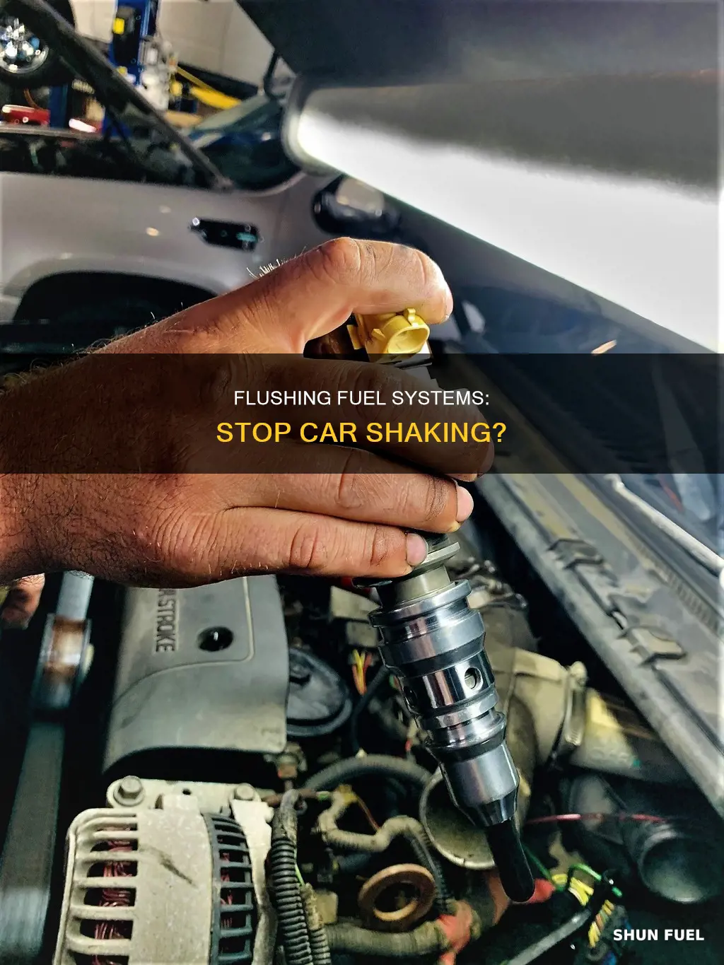 will flushing out fuel system in a car stop shaking