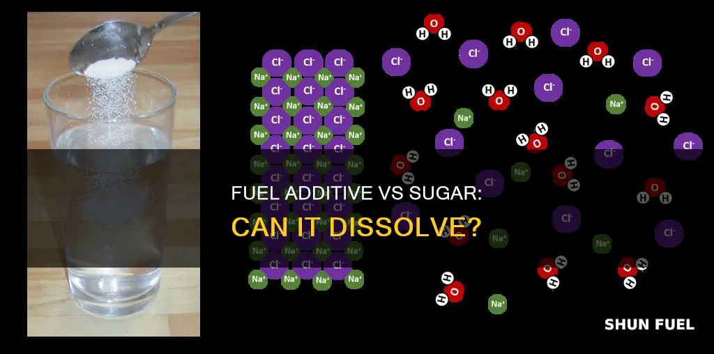 will fuel additive dissolve sugar in a gas tank