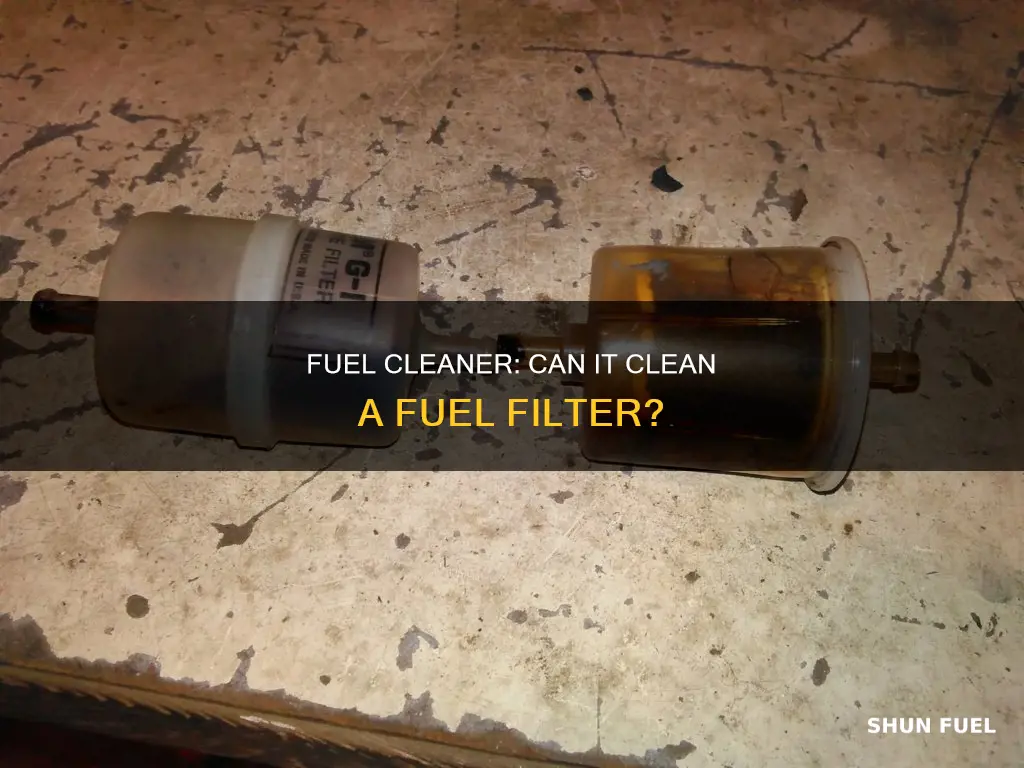 will fuel cleaner clean a fuel filter