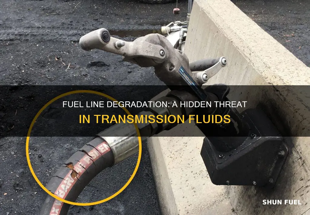 will fuel line degrade in transmission fluid