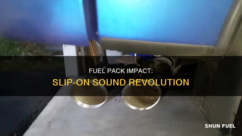 will fuel pack change sound of slip ons