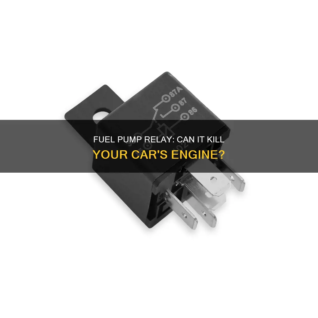will fuel pump relay make the car die