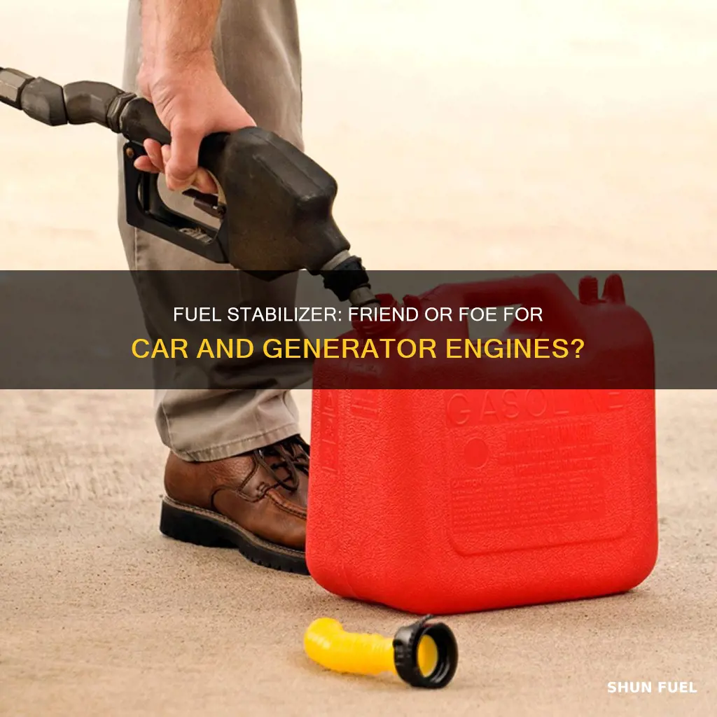 will fuel stabilizer hurt my car or generator