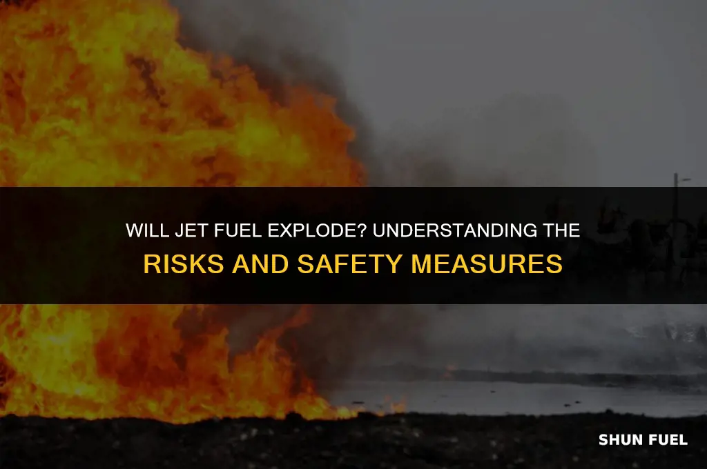 will jet fuel explode