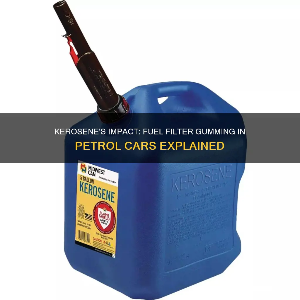 will kerosene gum up fuel filter in petrol car