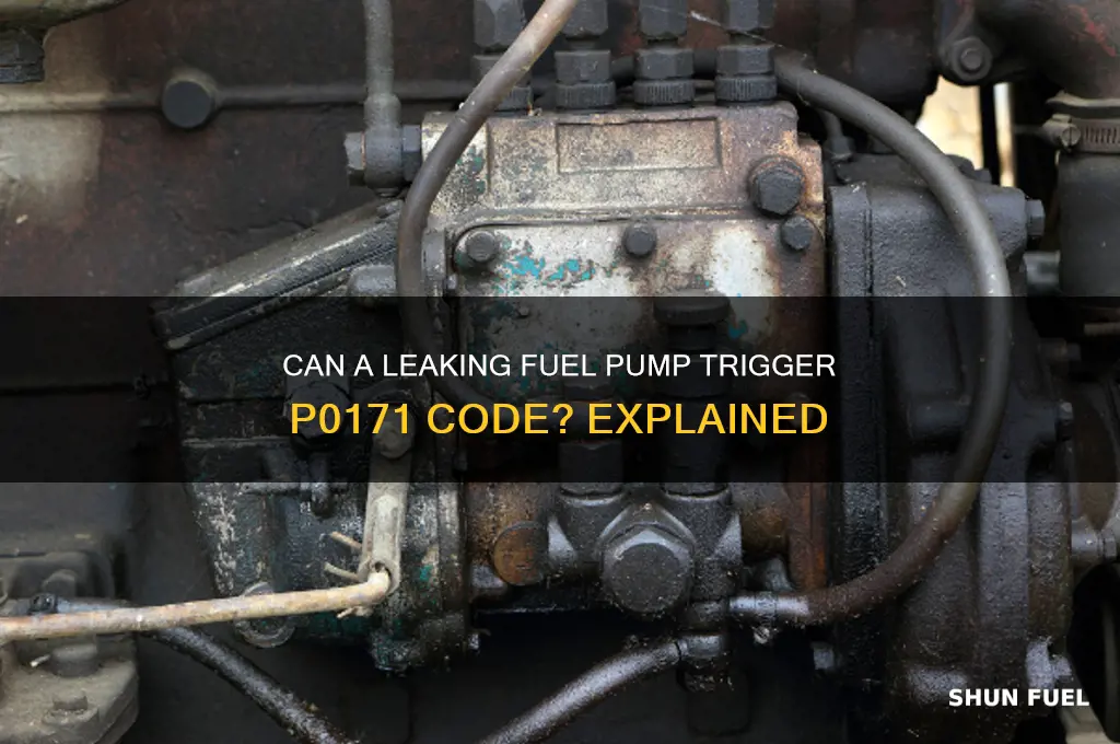 will leaking fuel pump give you p0171 code