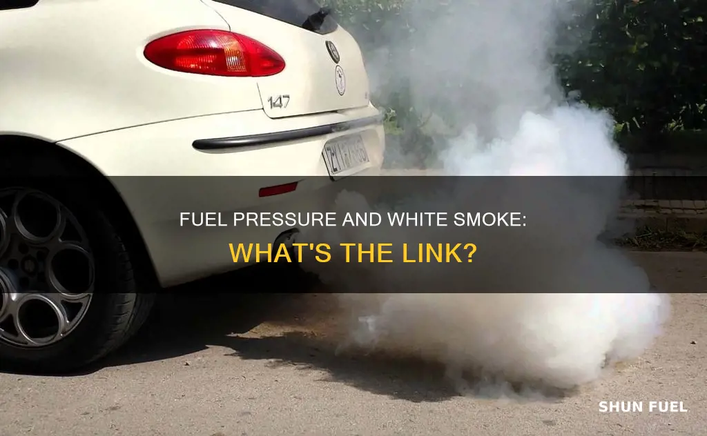 will low fuel pressure cause white smoke from exhaust