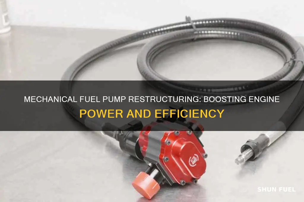 will mechanical fuel pump restruct power