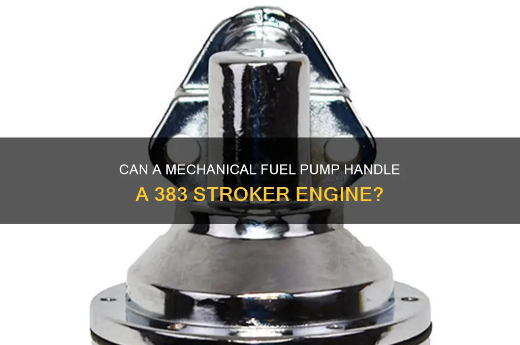 will mechanical fuel pump work on 383 stroker