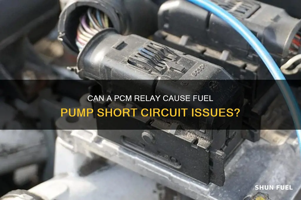 will my pcm relay short out my fuel pump