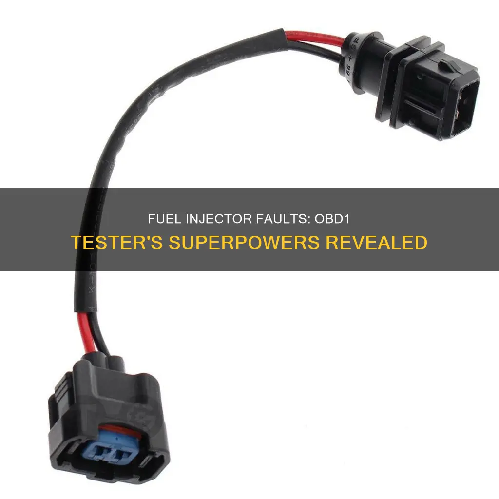 will obd1 tester show a bad fuel injector