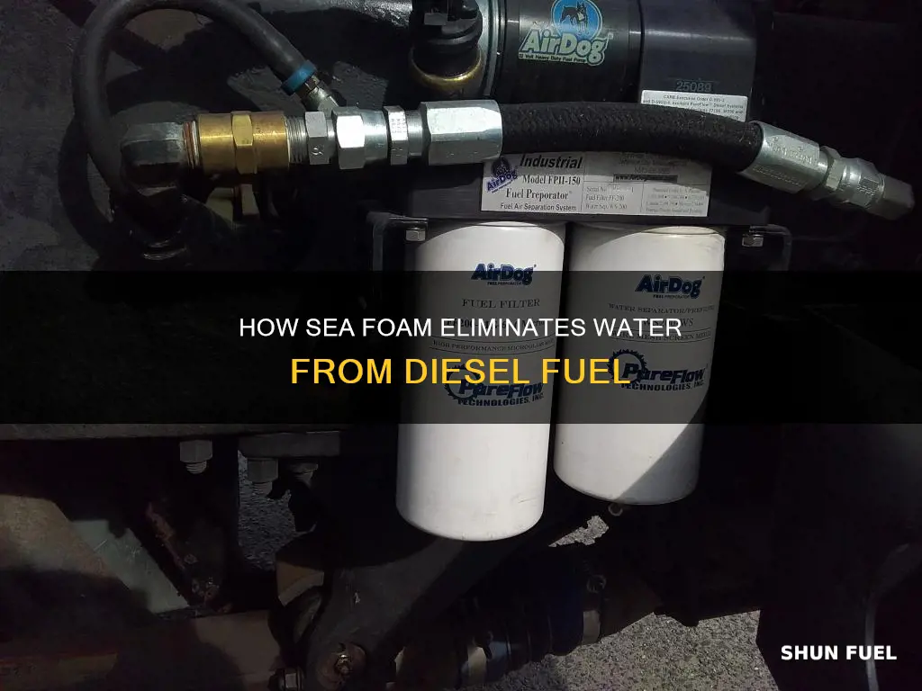 will sea foam remove water from diesel fuel