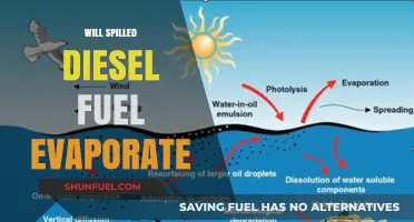 How Spilled Diesel Fuel Evaporates?