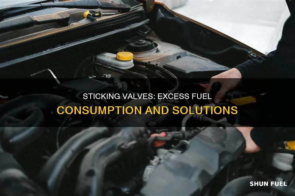 will sticking valves cause too much fuel