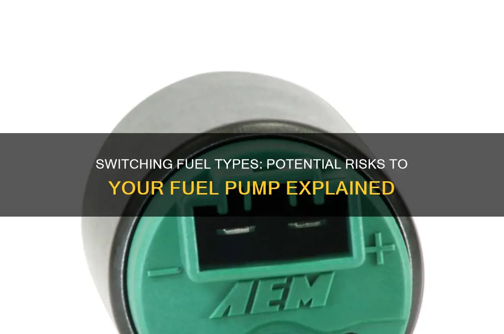 will switching fuel type hurt my fuel pump