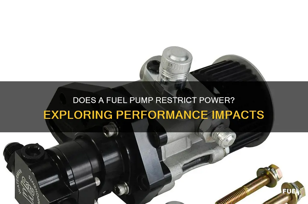 will the fuel pump constrick power