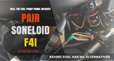 Can an F4I Fuel Pump Prime Without the Pair Solenoid?