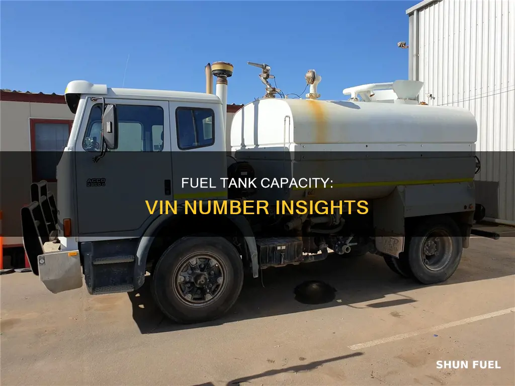 will the vin number tell me fuel tank capacity