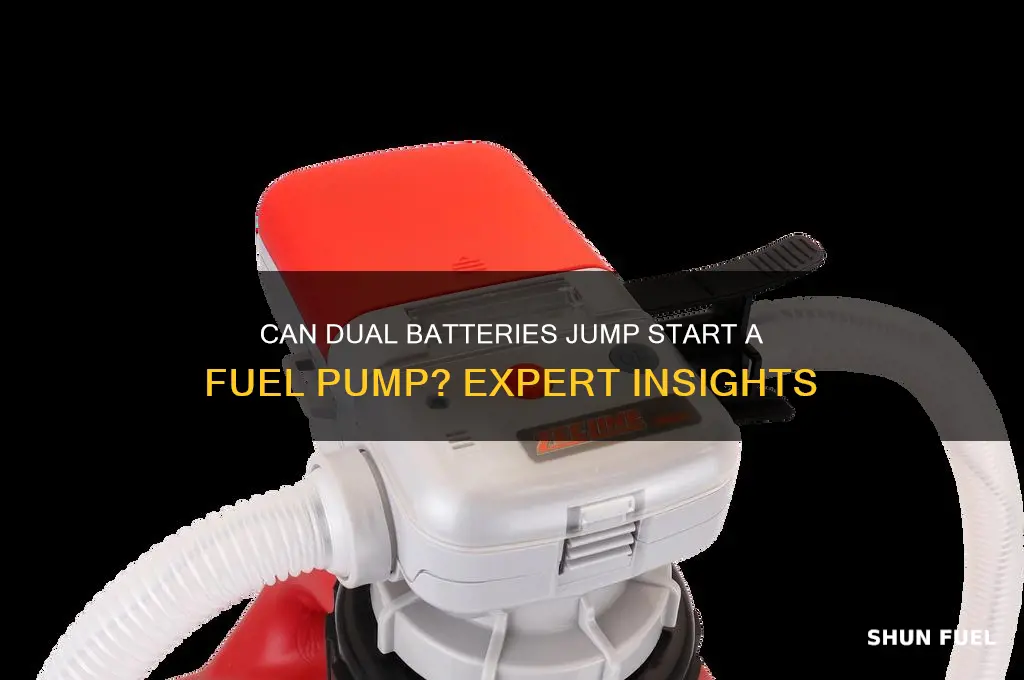 will two batteries jump start a fuel pump