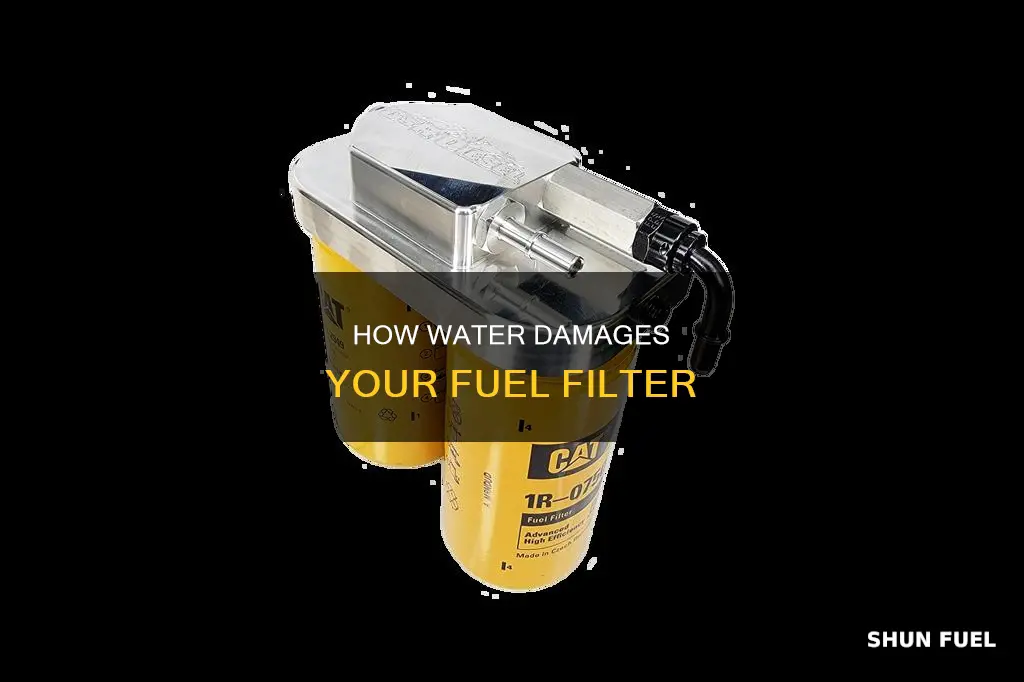 will water clog a fuel filter