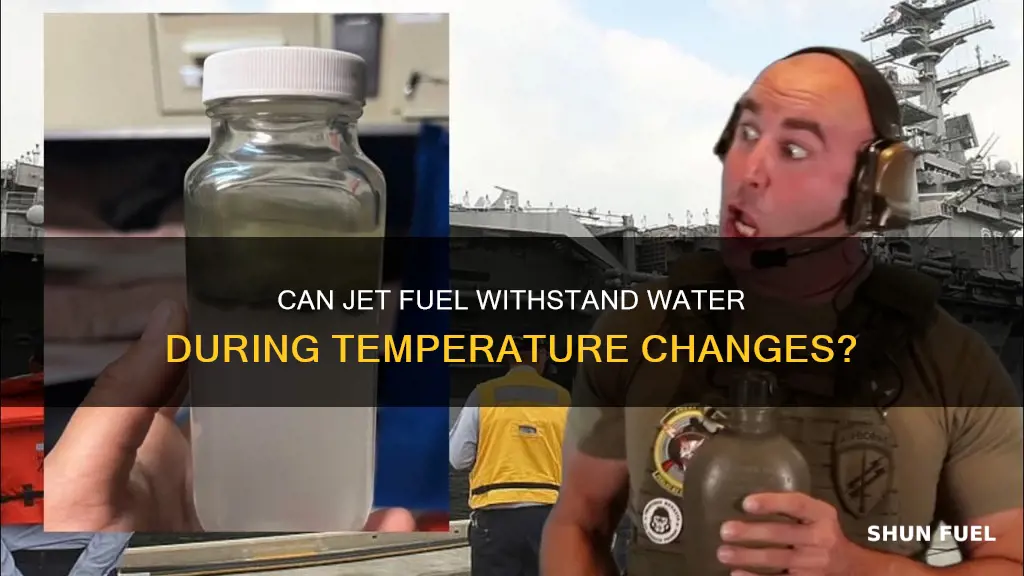 will water develope in jet fuel during temperature change