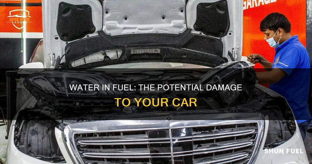 will water in fuel ruin a car