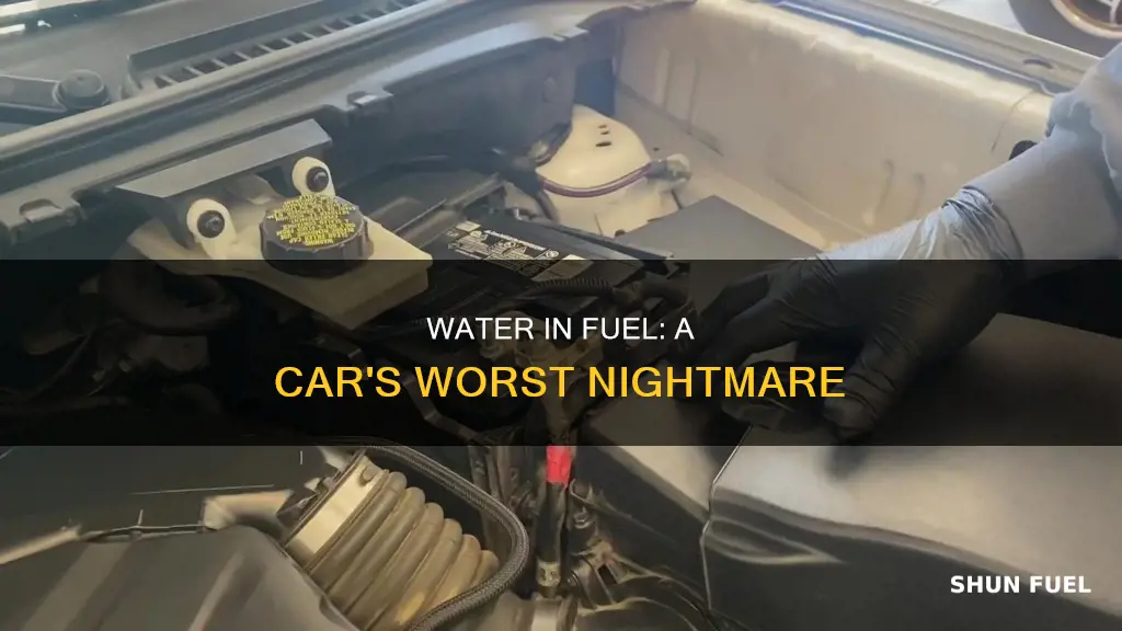 will water in fuel stop a car