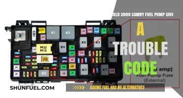 Will a 2000 Camry's Fuel Pump Trigger a Trouble Code?