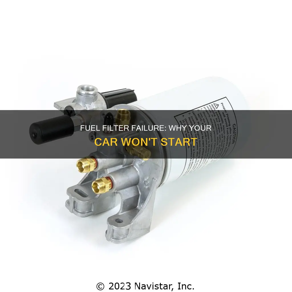 would a fuel filter cause crank no start