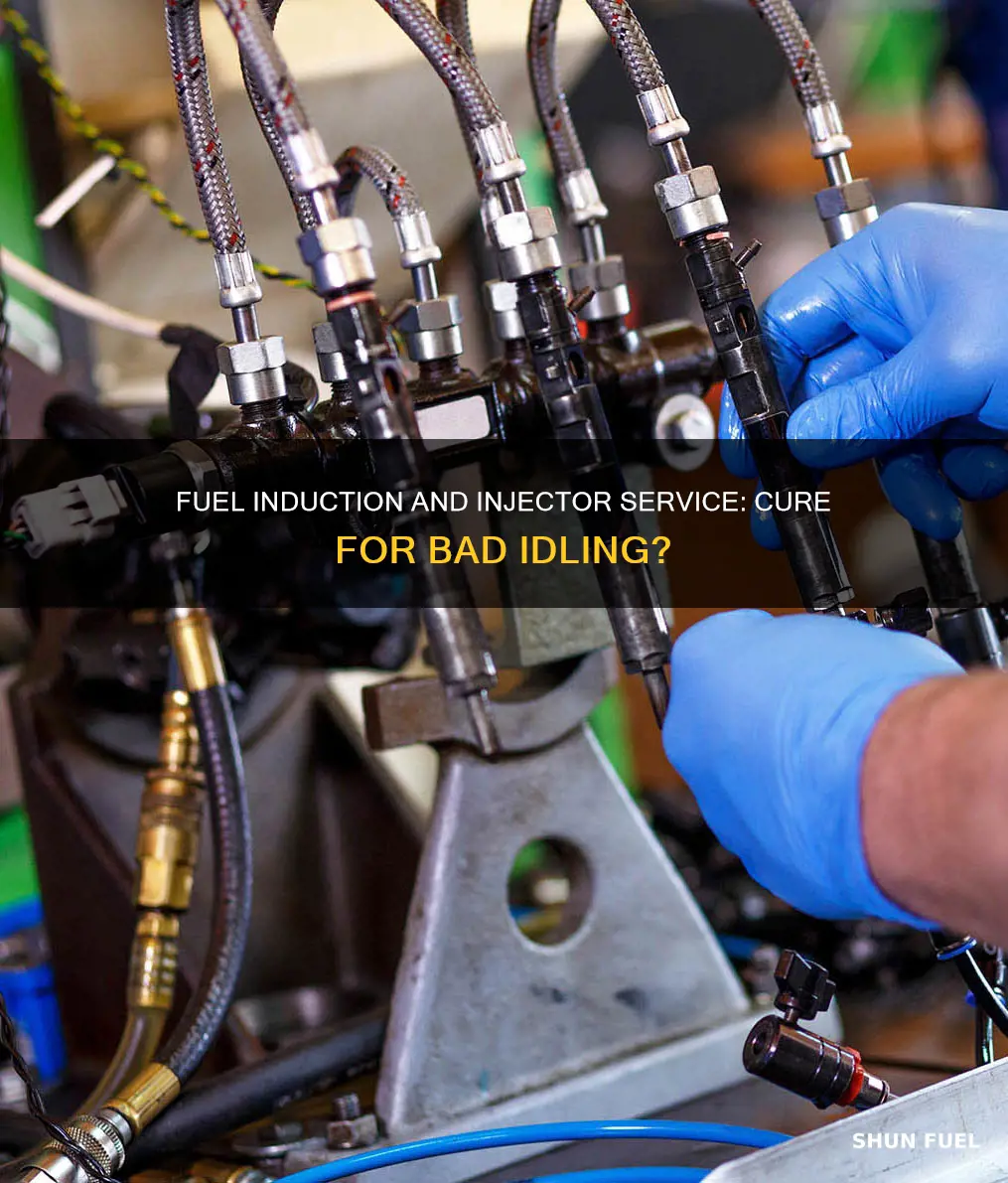 would a fuel induction & injector service help bad idling