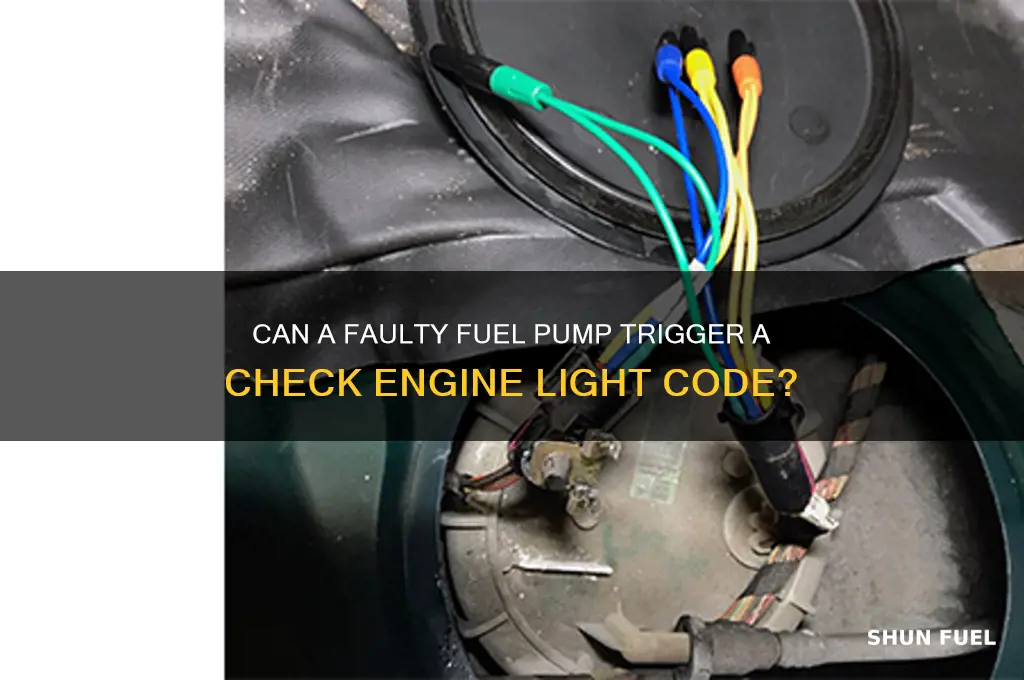 would a fuel pump throw a code