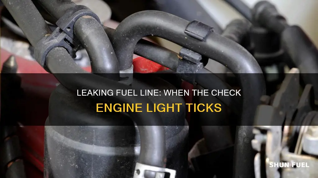 would a leaking fuel line cause check engine light