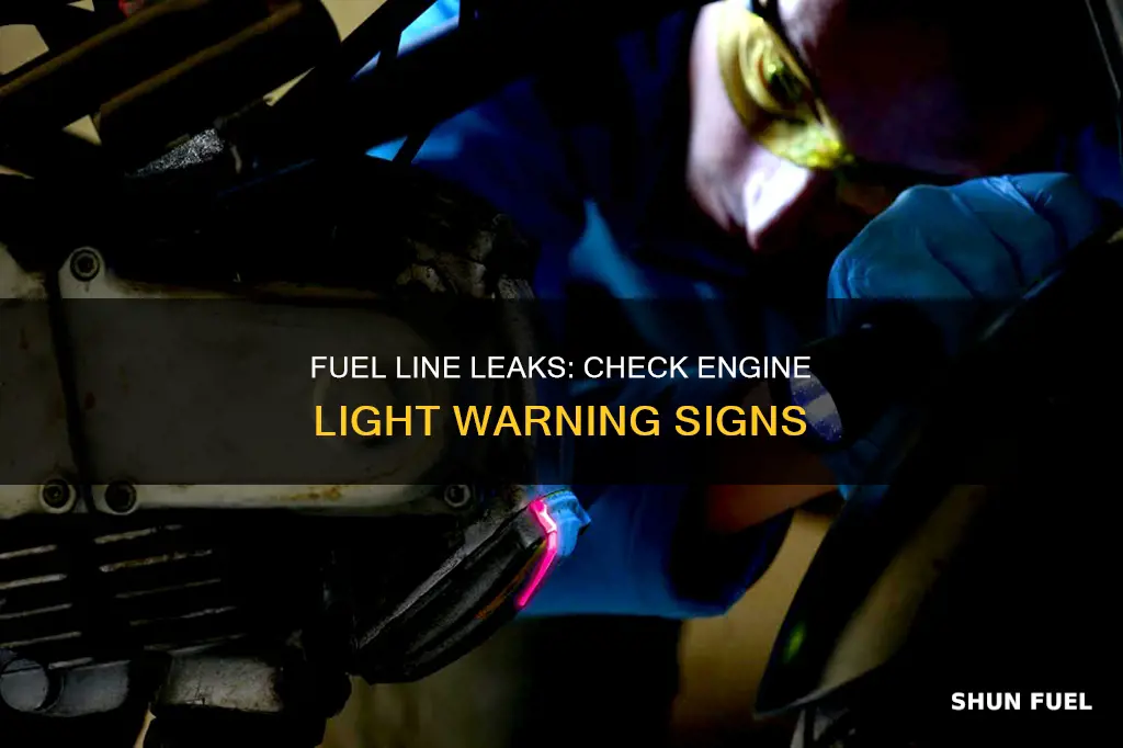 would a leaking fuel line cause check engine light