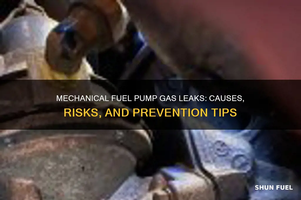 would a mechanical fuel pump leak gas
