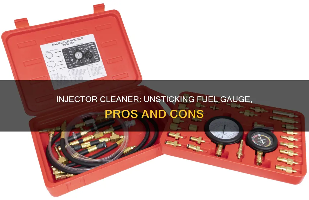 would injector cleaner free up my sruck fuel gauge