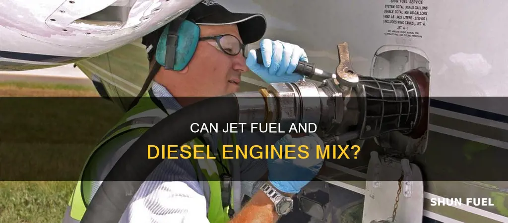 would jet fuel hurt a diesel engine
