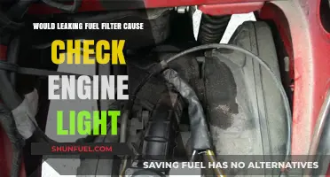 Fuel Filter Leak: Check Engine Light Warning