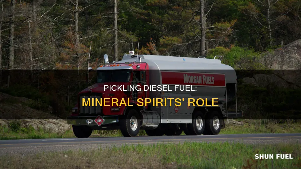 would mineral spirits be used to pickle diesel fuel