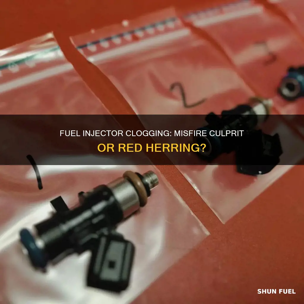 would stopped up fuel injectors cause misfire