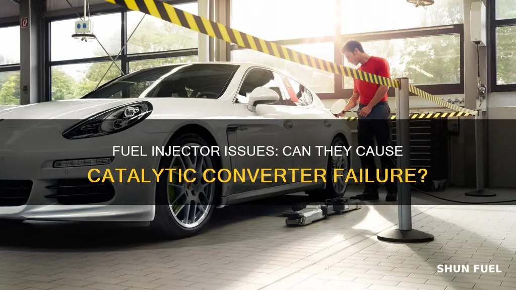 would the fuel injectors cause the catalytic converter to fail